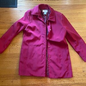 Merona red raincoat.